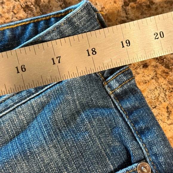 AG Adriano Goldschmied Men's Medium Blue Straight Leg Jeans Tag Size 36x34 - Picture 12 of 16